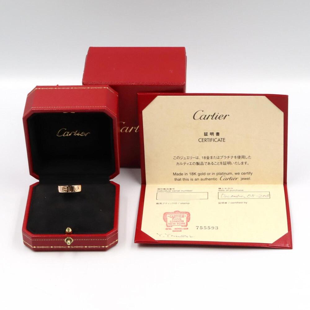 Cartier Love Ring, 18K Pink Gold, Women's, B4084800 - Picture 6 of 7